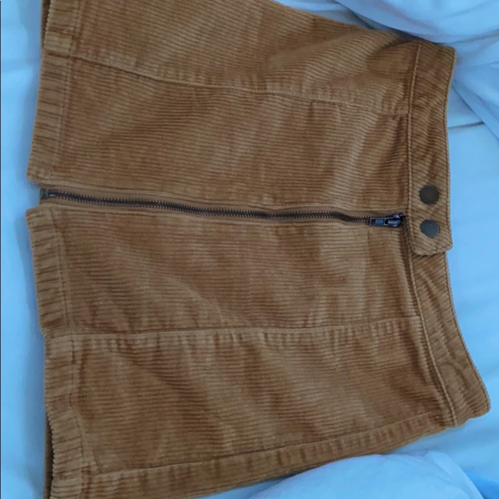 Corduroy skirt.